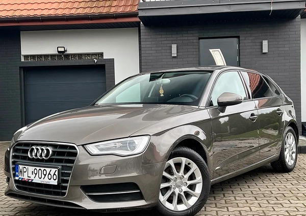 Audi A3 cena 43900 przebieg: 214000, rok produkcji 2013 z Świątniki Górne małe 704